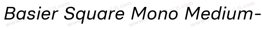 Basier Square Mono Medium字体转换